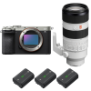 Sony A7C II Silver + FE 70-200mm f/2.8 GM OSS II + 3 Sony NP-FZ100|MCZ DIRECT