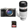 Sony A7C II Silver + FE 70-200mm f/2.8 GM OSS II + 1 SanDisk 256GB Extreme PRO UHS-II SDXC 300 MB/s - Appareil Photo Hybride|MCZ DIRECT