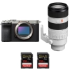 Sony A7C II Silver + FE 70-200mm f/2.8 GM OSS II + 2 SanDisk 128GB Extreme PRO UHS-II SDXC 300 MB/s - Appareil Photo Hybride|MCZ DIRECT