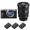Sony A7C II Silver + FE 16-35mm f/2.8 GM + 3 Sony NP-FZ100 - Appareil Photo Hybride|MCZ DIRECT