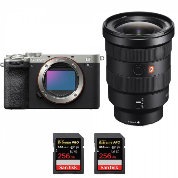 Sony A7C II Silver + FE 16-35mm f/2.8 GM + 2 SanDisk 256GB Extreme PRO UHS-II SDXC 300 MB/s-1