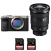 Sony A7C II Silver + FE 16-35mm f/2.8 GM + 2 SanDisk 64GB Extreme PRO UHS-II SDXC 300 MB/s - Appareil Photo Hybride|MCZ DIRECT