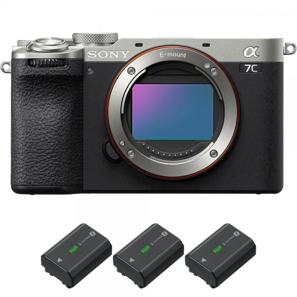 Sony A7C II Silver + 3 Sony NP-FZ100-1