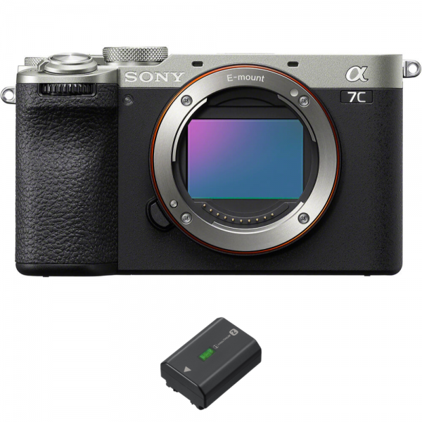 Sony A7C II Silver + 1 Sony NP-FZ100|MCZ DIRECT