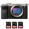 Sony A7C II Silver + 3 SanDisk 128GB Extreme PRO UHS-II SDXC 300 MB/s - Appareil Photo Hybride|MCZ DIRECT