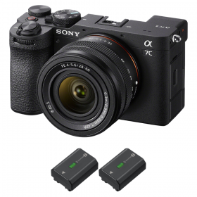 Sony A7C II Noir + FE 28-60mm f/4-5.6 + 2 Sony NP-FZ100-1