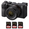 Sony A7C II Black + FE 28-60mm f/4-5.6 + 3 SanDisk 256GB Extreme PRO UHS-II SDXC 300 MB/s|MCZ DIRECT