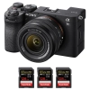 Sony A7C II Negro + FE 28-60mm f/4-5.6 + 3 SanDisk 128GB Extreme PRO UHS-II SDXC 300 MB/s|MCZ DIRECT
