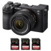 Sony A7C II Black + FE 28-60mm f/4-5.6 + 3 SanDisk 32GB Extreme PRO UHS-II SDXC 300 MB/s|MCZ DIRECT