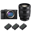 Sony A7C II Black + FE 20-70mm f/4 G + 3 Sony NP-FZ100|MCZ DIRECT