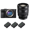 Sony A7C II Black + FE 20-70mm f/4 G + 3 Sony NP-FZ100|MCZ DIRECT