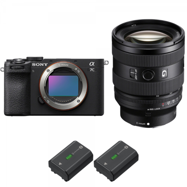 Sony A7C II Noir + FE 20-70mm f/4 G + 2 Sony NP-FZ100 - Appareil Photo Hybride|MCZ DIRECT