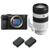 Sony A7C II Black + FE 70-200mm f/4 Macro G OSS II + 2 Sony NP-FZ100|MCZ DIRECT