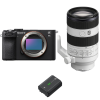 Sony A7C II Black + FE 70-200mm f/4 Macro G OSS II + 1 Sony NP-FZ100-1
