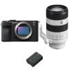 Sony A7C II Noir + FE 70-200mm f/4 Macro G OSS II + 1 Sony NP-FZ100 - Appareil Photo Hybride|MCZ DIRECT