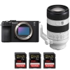 Sony A7C II Black + FE 70-200mm f/4 Macro G OSS II + 3 SanDisk 256GB Extreme PRO UHS-II SDXC 300 MB/s|MCZ DIRECT
