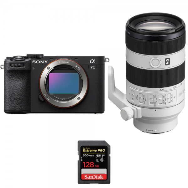 Sony A7C II Negro + FE 70-200mm f/4 Macro G OSS II + 1 SanDisk 128GB Extreme PRO UHS-II SDXC 300 MB/s-1