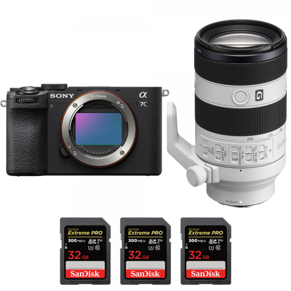 Sony A7C II Noir + FE 70-200mm f/4 Macro G OSS II + 3 SanDisk 32GB Extreme PRO UHS-II SDXC 300 MB/s - Appareil Photo Hybride Sony Sony A7C II 2 893,00 € MCZ DIRECT