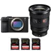 Sony A7C II Black + FE 16-35mm f/2.8 GM II + 3 SanDisk 256GB Extreme PRO UHS-II SDXC 300 MB/s|MCZ DIRECT