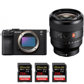 Sony A7C II Noir + FE 50mm f/1.4 GM + 3 SanDisk 256GB Extreme PRO UHS-II SDXC 300 MB/s-1