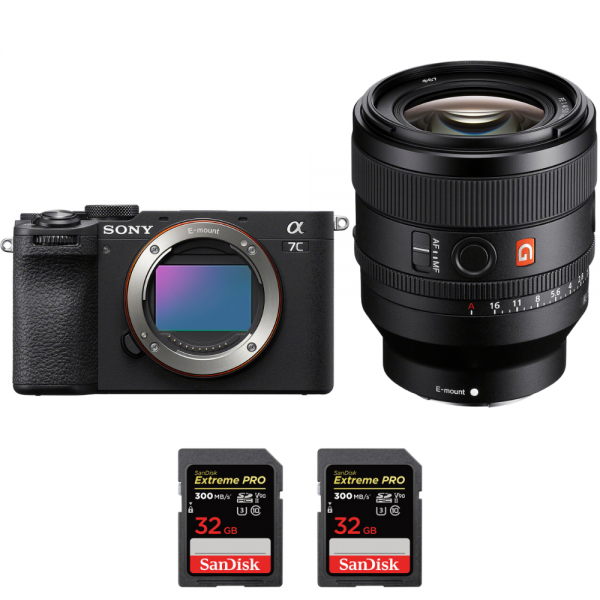 Sony A7C II Black + FE 50mm f/1.4 GM + 2 SanDisk 32GB Extreme PRO UHS-II SDXC 300 MB/s-1