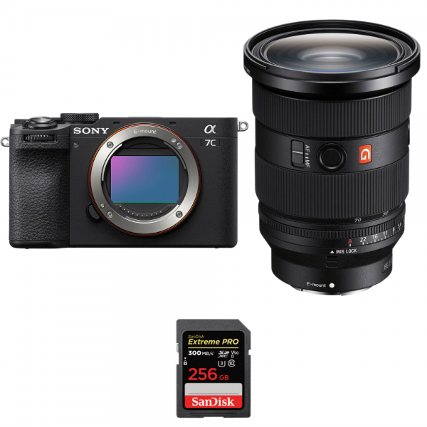 Sony A7C II Negro + FE 24-70mm f/2.8 GM II + 1 SanDisk 256GB Extreme PRO UHS-II SDXC 300 MB/s-1