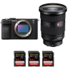 Sony A7C II Black + FE 24-70mm f/2.8 GM II + 3 SanDisk 64GB Extreme PRO UHS-II SDXC 300 MB/s|MCZ DIRECT