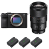 Sony A7C II Negro + FE 90mm f/2.8 Macro G OSS + 3 Sony NP-FZ100-1