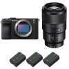 Sony A7C II Negro + FE 90mm f/2.8 Macro G OSS + 3 Sony NP-FZ100|MCZ DIRECT