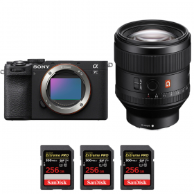 Sony A7C II Black + FE 85mm f/1.4 GM + 3 SanDisk 256GB Extreme PRO UHS-II SDXC 300 MB/s-1