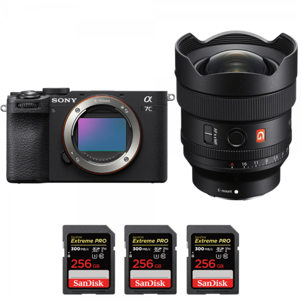 Sony A7C II Negro + FE 14mm f/1.8 GM + 3 SanDisk 256GB Extreme PRO UHS-II SDXC 300 MB/s-1