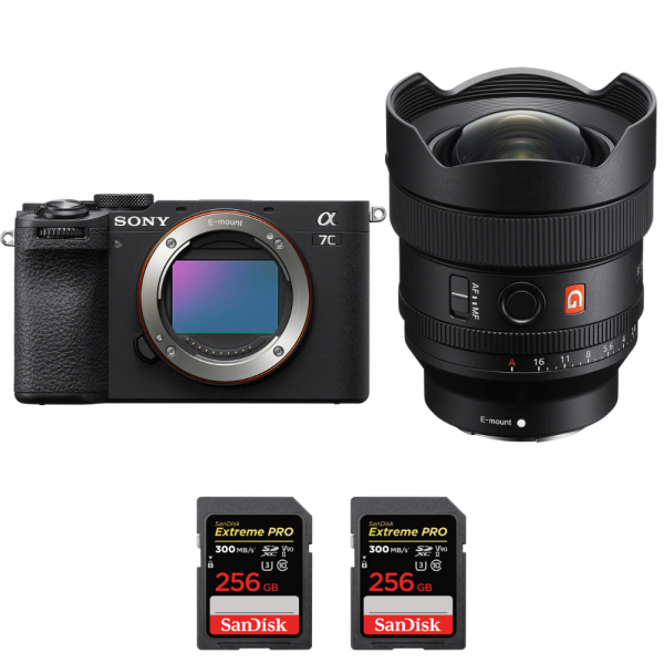 Sony A7C II Negro + FE 14mm f/1.8 GM + 2 SanDisk 256GB Extreme PRO UHS-II SDXC 300 MB/s-1
