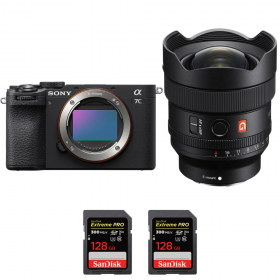 Sony A7C II Noir + FE 14mm f/1.8 GM + 2 SanDisk 128GB Extreme PRO UHS-II SDXC 300 MB/s-1