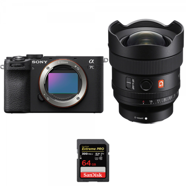 Sony A7C II Noir + FE 14mm f/1.8 GM + 1 SanDisk 64GB Extreme PRO UHS-II SDXC 300 MB/s-1