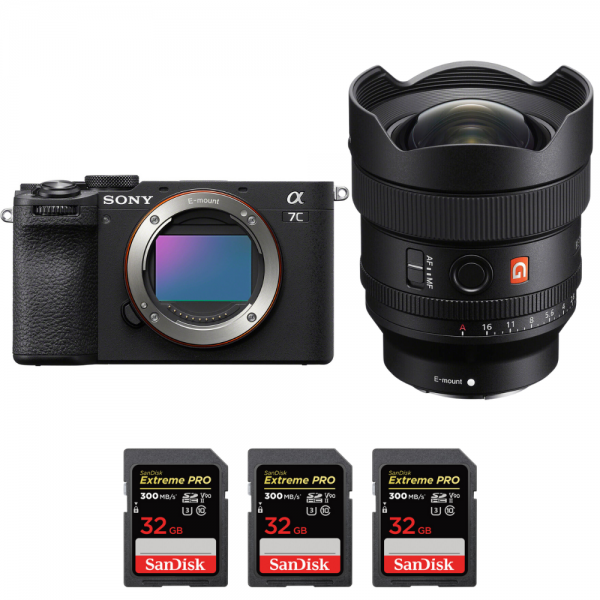 Sony A7C II Negro + FE 14mm f/1.8 GM + 3 SanDisk 32GB Extreme PRO UHS-II SDXC 300 MB/s-1