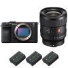 Sony A7C II Noir + FE 24mm f/1.4 GM + 3 Sony NP-FZ100 - Appareil Photo Hybride|MCZ DIRECT