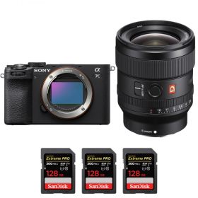 Sony A7C II Noir + FE 24mm f/1.4 GM + 3 SanDisk 128GB Extreme PRO UHS-II SDXC 300 MB/s-1