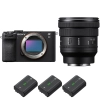 Sony A7C II Black + FE PZ 16-35mm f/4 G + 3 Sony NP-FZ100|MCZ DIRECT