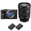 Sony A7C II Black + FE 24-105mm f/4 G OSS + 2 Sony NP-FZ100|MCZ DIRECT
