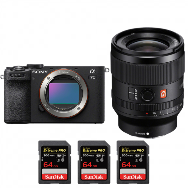 Sony A7C II Noir + FE 35mm f/1.4 GM + 3 SanDisk 64GB Extreme PRO UHS-II SDXC 300 MB/s - Appareil Photo Hybride Sony Sony A7C II 2 770,00 € MCZ DIRECT