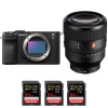 Sony A7C II Noir + FE 50mm f/1.2 GM + 3 SanDisk 64GB Extreme PRO UHS-II SDXC 300 MB/s - Appareil Photo Hybride|MCZ DIRECT