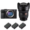 Sony A7C II Black + FE 12-24mm f/2.8 GM + 3 Sony NP-FZ100|MCZ DIRECT