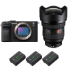 Sony A7C II Negro + FE 12-24mm f/2.8 GM + 3 Sony NP-FZ100|MCZ DIRECT