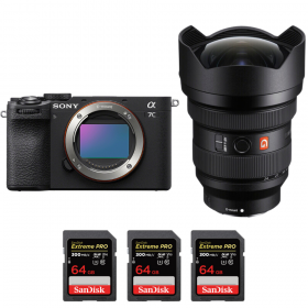 Sony A7C II Noir + FE 12-24mm f/2.8 GM + 3 SanDisk 64GB Extreme PRO UHS-II SDXC 300 MB/s-1