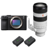 Sony A7C II Noir + FE 70-200mm f/2.8 GM OSS II + 2 Sony NP-FZ100-1