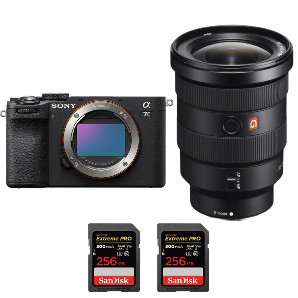 Sony A7C II Negro + FE 16-35mm f/2.8 GM + 2 SanDisk 256GB Extreme PRO UHS-II SDXC 300 MB/s|MCZ DIRECT