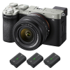 Sony A7C II Silver + FE 28-60mm f/4-5.6 + 3 Sony NP-FZ100 - Appareil Photo Hybride|MCZ DIRECT