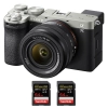 Sony A7C II Silver + FE 28-60mm f/4-5.6 + 2 SanDisk 64GB Extreme PRO UHS-II SDXC 300 MB/s|MCZ DIRECT
