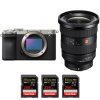Sony A7C II Silver + FE 16-35mm f/2.8 GM II + 3 SanDisk 256GB Extreme PRO UHS-II SDXC 300 MB/s|MCZ DIRECT