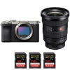 Sony A7C II Silver + FE 16-35mm f/2.8 GM II + 3 SanDisk 256GB Extreme PRO UHS-II SDXC 300 MB/s - Appareil Photo Hybride|MCZ DIRECT